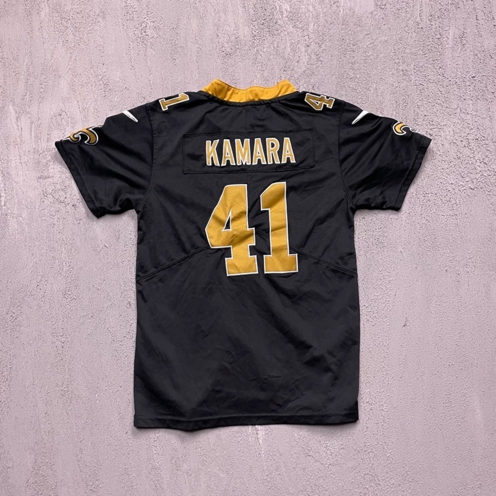 Alvin Kamara New Orleans Saints Football Jersey Youth Medium Black Nike